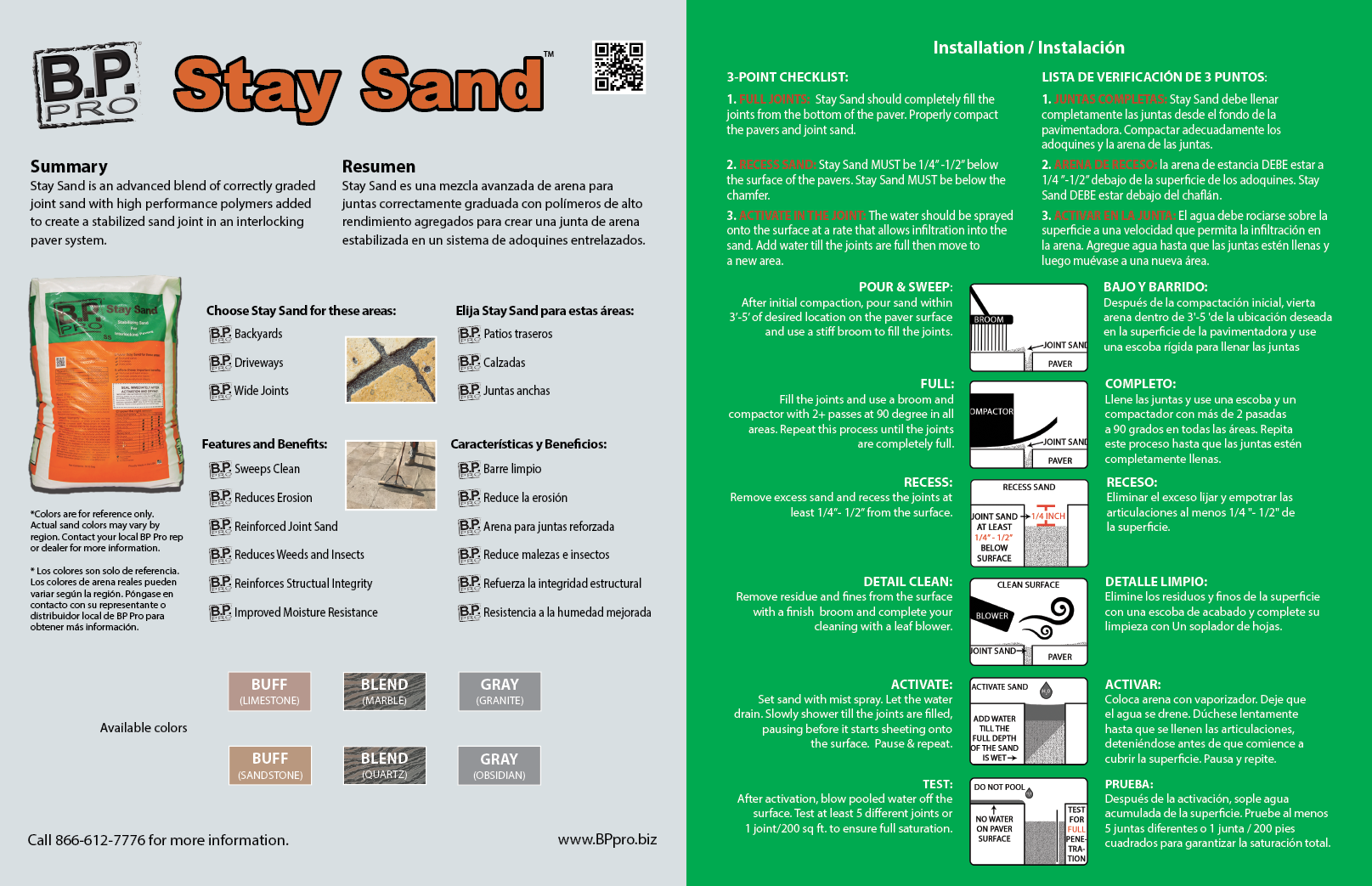 BP PRo Stay Sand Brochure - Outside